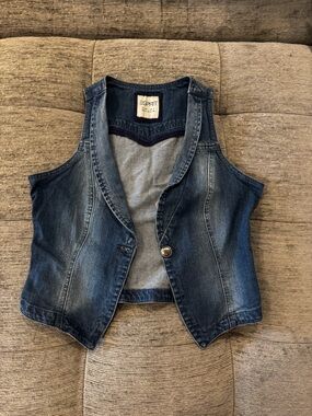 Esprit Faded Indigo Denim Vest